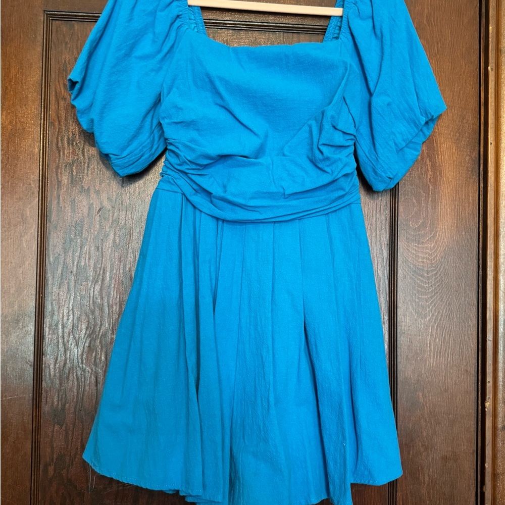 Women's Blue Romper- Med